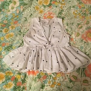 Zara Polka-dot tank top blouse